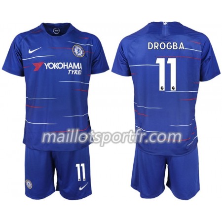 Maillot de Foot Chelsea DROGBA 11 Enfant Domicile 2018/19 Maillot de Foot Chelsea DROGBA 11 Enfant Domicile 2018/19